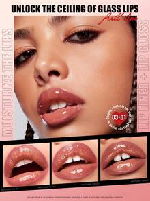 Pudaier 1 Lip Liner + 1 Lip Gloss Set, Long-Lasting Moisturizing, Smooth Application, Perfect Lip Lining, Suitable For All Skin Tones, Great Gift For Music Festivals, Parties, And Valentine's Day - 03+01 - View 6