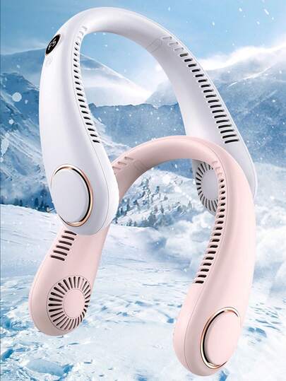 Lightweight Neck Fan And Air Conditioner, 3 Modes (Fan/Cooling/Heating) Personal Cooling Neck Strap, 1200mAh Rechargeable, Suitable For Travel, Camping And Outdoor, Great Gift For Women