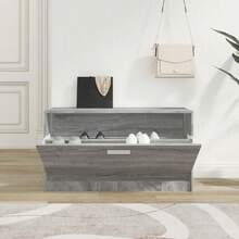 vidaXL Schuhbank Grau Sonoma 80x24x45 cm Holzwerkstoff - Grau - Übersicht 3