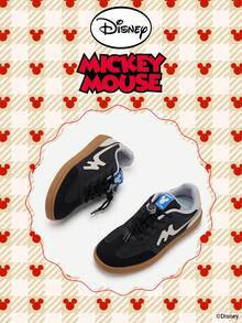 Disney 1 Pair Kids' Sneakers, Suitable For Daily Wear, Festivals, Sports, Outdoor Activities, Comfortable, Non-Slip, Durable, Breathable (Boys' Sneakers, Boys' Skate Shoes, Kids' Sports Shoes, Girls' Sneakers, Girls' Skate Shoes) - Black - View 2