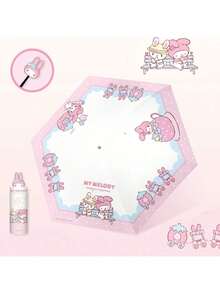 SANRIO 1把3D娃娃头手动折叠伞，可爱又实用，夏季必备防晒用品，轻便舒适，适合旅行，老少皆宜，时尚又实用，在炎炎夏日带来一丝甜蜜！是送给男友/女友的理想礼物，情人节、母亲节礼物，卧室装饰、花园、厨房装饰，夏季、海滩、旅行必备、房间装饰，软萌可爱，毕业季礼物。 - 彩色 - 查看 6
