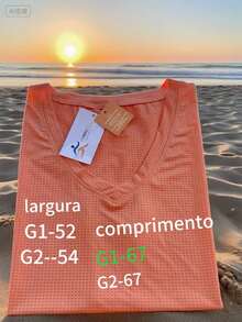 T-Shirt Ice Touch Polyamide With Elastane Dry Fit Fitness Sports Blouse - trái cam - Xem 4