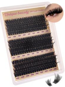 Lash Clusters Eyelash Extensions Clusters Natural Individual Lashes D Curl 240 PCS False Eyelash 10-18MM Clusters Volume Individual Lashes Cluster At Home Use Lash Clusters, Eyelash Clusters, Individual Eyelashes, Lashes, Fake Lashes - D - View 1