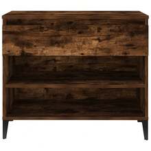 vidaXL Schuhregal Räuchereiche 70x36x60 cm Holzwerkstoff - Braun - Übersicht 7