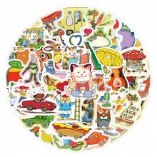 60pcs Stickers Vinyl Comic Stickers For Water Bottles, Diaries, Laptops, Luggage, Bumpers, Cell Phones, Scrapbooks, Scooters, Helmets, Car Cartoon Stickers And Decals, Stickers Can Add A Lot Of Fun To Your Life - Multicolor - View 5