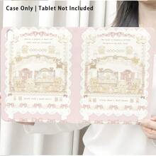 1个翻盖式平板电脑保护套，带笔槽，熊熊图案，兼容荣耀Pad 8/9/10、荣耀GT 11.5英寸/X7/X8A/X9/X8Pro/X9Pro/V9/V8 Pro、MatePad SE 11英寸/MatePad 11英寸/11.5英寸、MatePad Pro、苹果第十代/11 2025 (A16)、A9/A9+/A11/S11/S10 FE+，具备自动休眠/唤醒功能，适合作为返校季、情人节、节日礼物。 - 彩色 - 查看 6