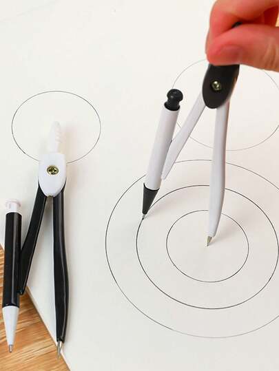 Minimalist Compass Set, Student Metal Drawing Compass Painting Tools Math Teaching Stationery