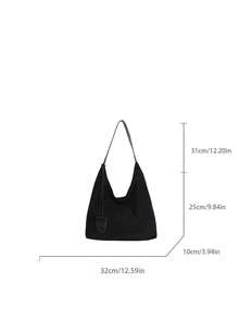Elegant And Sophisticated Large-Capacity Shoulder Bag. 2026 New Model. Luxury Light-Weight Women's Retro-Style Bag. - Black - View 3