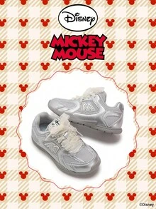 Disney 1 Pair Kids' Sneakers, Suitable For Daily Wear, Festivals, Sports, Outdoor Activities, Comfortable, Non-Slip, Durable, Breathable (Boys' Sneakers, Boys' Skate Shoes, Kids' Sports Shoes, Girls' Sneakers, Girls' Skate Shoes) - Silver - View 2