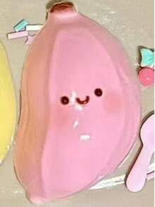 柔软玩具系列：奶酪小猫、葡萄猫爪、慢回弹柔软玩具、可爱猫咪、小狗、企鹅、香蕉、青少年和儿童减压玩具 - 彩色 - 查看 15