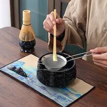 Quality Goods 7pcs Matcha Whisk Set Includes Matcha Bowl Matcha Whisk Holder Bamboo Matcha Whisk Scoop And Matcha Sifter 5 Oz Mottled Matcha Kit For Tea Lovers Matcha Set - 黑點白 - 查看 6