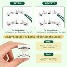 DReusable Magnetic Eyelashes 2 Pair With Applicator No Glue Needed 3D Natural Magnetic Lashes Easy To Apply And Long Lasting For Daily Use And Events A01+A03 - MagneticEyelashesA01A03 - View 6