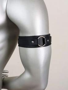 2PCS Fashion Men's Armband Arm Strap Arm Patch Harajuku Gothic Armband Adjustable Arm Patch Arm Strap Fashion Accessory - màu đen - Xem 2