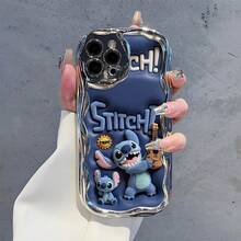This Brand-New Disney Lilo & Stitch Phone Case Features A Cute And Playful Expression, A Simple And Stylish Appearance, And A Smooth Feel.Made Of Cute And Eye-Catching TPU Material With A 2D Wave Texture, It Includes Camera Protection, Cute Phone Case,Iphone17 Pro Max Case,Polka Dot,Travel Must Haves.Making It An Ideal Choice For Girls. Compatible With IPhone17/16/15/14/13/...12 Mini Pro Max Pro Plus XRXS. It's The Perfect Gift For Friends And Family. Stylish Phone Case, Fun Expression Design, Lightweight And Durable. Cute Phone Case,Iphone17 Pro Max Case,Polka Dot,Travel Must Haves. - 銀色 - 查看 3