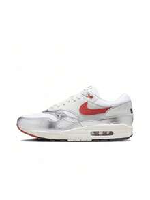 Nike Air Max 1 舒适百搭低帮休闲鞋，男款，银红色 - 銀紅 - 查看 20