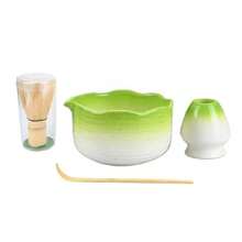 Set de 2 piezas/4 piezas/5 piezas Tazón de Matcha de la Dinastía Song, Herramientas de preparación de Matcha, Batidor de Matcha, Tazón de té japonés, Agitador, Cuchara de té - Multicolor - Ver 19
