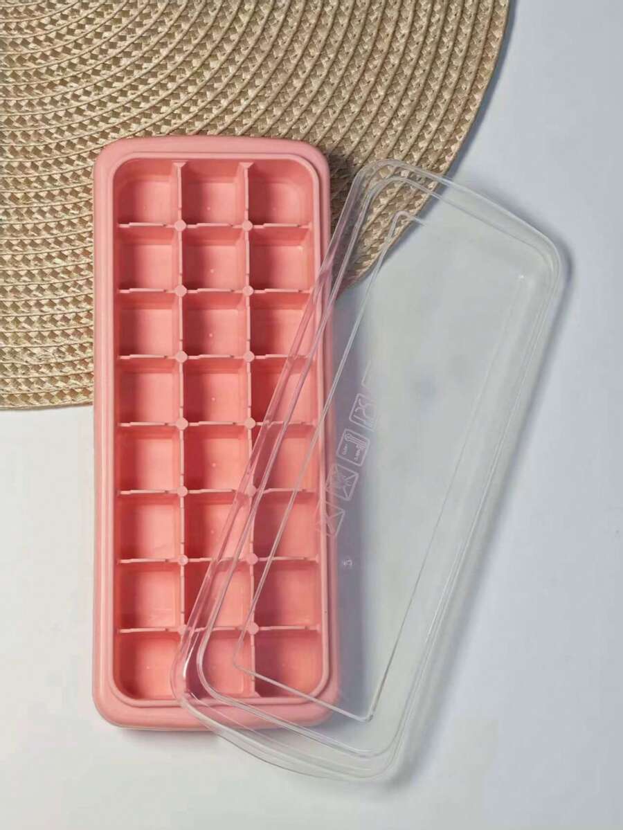 14/24孔硅胶冰格模具 - 粉色冰格，适用于冷饮、冰球、冰淇淋、巧克力、饮料、果汁，适合家庭厨房、生日派对等各种场合，是完美的礼物之选。