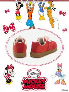 Disney 1 Pair Kids' Sneakers, Suitable For Daily Wear, Festivals, Sports, Outdoor Activities, Comfortable, Non-Slip, Durable, Breathable (Boys' Sneakers, Boys' Skate Shoes, Kids' Sports Shoes, Girls' Sneakers, Girls' Skate Shoes) - Red - View 3