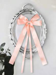 1Pc 5.5 Inch Hair Bow Fashionable Teens Girl Tassel Ribbon Bowknot Hair Bows With Clips With Small Long Tail For Festivals Party - A - View 17