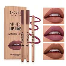 [12pcs Brown Lip Liners] 12pcs Long Lasting Brown Matte Lip Liners Gift Set Makeup | Easy To Apply Lip Pencils, Assorted Shades, - 12 cái - Xem 8