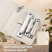 10 Piece Nail Clipper Set Stainless Steel Nail Cutters Nano Glass Nail File Set Household Ear Scoop Tool Nail Trimming Clipper Set - Multicolor - View 2