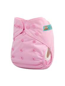 1 pieza Cubierta de pañal reutilizable ajustable, se adapta a pañales prefold, planos o contorneados - Multicolor - Ver 13