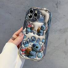 This Brand-New Disney Lilo & Stitch Phone Case Features A Cute And Playful Expression, A Simple And Stylish Appearance, And A Smooth Feel.Made Of Cute And Eye-Catching TPU Material With A 2D Wave Texture, It Includes Camera Protection, Cute Phone Case,Iphone17 Pro Max Case,Polka Dot,Travel Must Haves.Making It An Ideal Choice For Girls. Compatible With IPhone17/16/15/14/13/...12 Mini Pro Max Pro Plus XRXS. It's The Perfect Gift For Friends And Family. Stylish Phone Case, Fun Expression Design, Lightweight And Durable. Cute Phone Case,Iphone17 Pro Max Case,Polka Dot,Travel Must Haves. - Silver - View 4