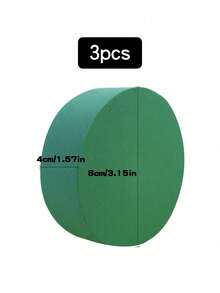 20件/10件/8件/1件/2件/4件/6件 5.51"X3.14"X1.77" 綠色聚苯乙烯泡沫磚，適用於鮮花與乾花、花藝裝飾、植物裝飾與手工藝，春季花藝與手工藝，綠色花藝泡沫，吸水性佳，生日花園婚禮桌飾中心裝飾 - 彩色 - 查看 20