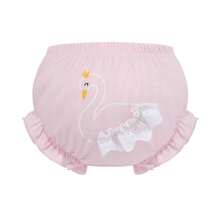 Bộ 4 chiếc quần lót cho bé gái, họa tiết trái tim, viền bèo nhún, 100% cotton, mềm mại, thoáng khí. - Nhiều màu - Xem 6