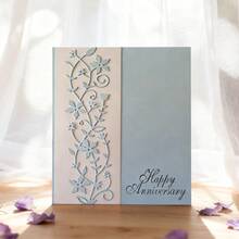 创意蕾丝模具，DIY剪贴簿相册和压花模板，贺卡制作工具，卡片纸切割工艺品，礼品卡制作模板模切。 - 銀色 - 查看 2