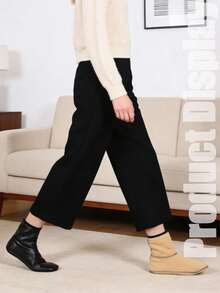 1 Pair Of 2026 Spring And Autumn Warm Leather Socks Winter Cold Proof Mid Tube Adult Men's And Women's Non Slip Indoor Socks Thick Velvet Windproof And Waterproof Travel Yoga Sleep Socks Valentine's Day Gift Selection - Multicolor - View 2