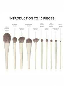 13pcs Acrylic Handle Mini Makeup Brush Set, Blush, Contour, Eyeshadow, Concealer Brushes, Soft And Easy Application, Travel Cosmetic Brush Kit, Nylon Bristles, All Skin Types, Alcohol-Free, Palm Brushes,Continuous Makeup Artifact, Exquisite And Practical Strong. Multifunctional Makeup Tools - Multicolor - View 5