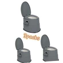 Feirrmimo Portable Toilet With Non-Slip Mat Grey For Camping Outdoor Waterproof Travel Folding Toilet,Camping Potty For Home/Camping/Boat/Hiking/Long Trips/Beach Use - Grey - View 9