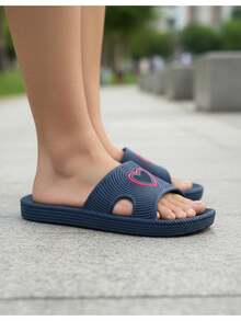 House Slippers - Navy Blue - View 7