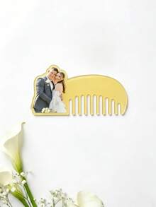 1pc Personalized Acrylic Comb,Custom Photo Hair Comb,Travel Comb,Wide Tooth Comb,Wedding Bridesmaid Gift,Birthday Gift,Bridal Party Gift,Personalized Acrylic Hair Comb, Pocket Wide Tooth Comb, Bridesmaid Gift - Multicolor - View 10