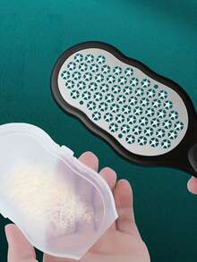 Professional Stainless Steel Foot Scrubber | Splash-Proof Design, Ergonomic Handle, Coarse & Fine Sanding Surfaces Made Of Durable Plastic, Ideal For Home SPA And Manicure Care - Multicolor - View 12