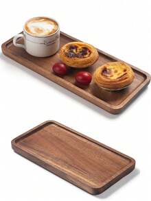 Einzigartige asymmetrische Holztabletts, asymmetrisches Design, geeignet für Kaltplatten, Käse, Obst, Sushi und Heimdekoration - massive Holz Lebensmittel Präsentationstabletts, ideal für Zuhause, Restaurant und Outdoor Camping, Servierplatten, Küchenutensilien, perfektes Einweihungs- oder Neujahrgeschenk, geeignet für verschiedene Anlässe, ganzjährig - Braun - Übersicht 9