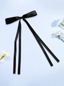 1Pc 6 Inch Hair Bow Fashionable Teens Girl Tassel Ribbon Bowknot Hair Bows With Clips With Small Long Tail For Festivals Party - A - View 21