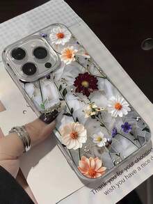 花卉水彩画优雅新款羽毛雪纺软手机壳，兼容 17、17 Pro、17 Pro Max、16 Pro Max/16 Pro/15、15 Pro Max、Apple P13、P14、P11、P12、防摔 XS、XR、7/8P、7/8G、E、S2、A14/A15、S23U/A50、A12、A32、A52、A72、A51、A21S、A13、A14、S22 Ultra、S23、A33、A53、S20 FE，国际版，非国内版 - 彩色 - 查看 5