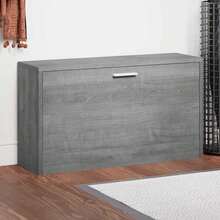 vidaXL Schuhbank Grau Sonoma 80x24x45 cm Holzwerkstoff - Grau - Übersicht 1