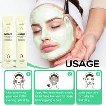 Overnight Sleeping Mask, Night Moisturizing Face Mask, Deep Hydrating Sleep Repair Mask, Skin Barrier Repair & Moisture Lock Plumping Mask For Dry Dull Skin, Soothing Fast Absorbing Non Greasy Night Care For Soft Glowing Skin - 4ML X 120 Sticks - Night Moisturizing Mask - View 7