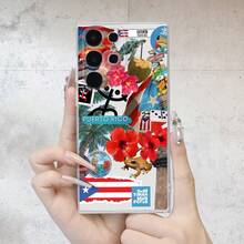 Phone Case - Puerto Rico | Latin Tropical Style - Latest Model S26 | S26ULTRA | S26PLUS | Smooth And Slip-Resistant | Shockproof And Drop-Resistant, High Cost Performance - Suitable For Samsung Galaxy S25/S24/S23/S22/S21/A73/A72/A71/A55/A54/A53/A52/A51/A35/A34/A33/A25/A24/A22/A15/A14/A13/A12 UV Printed Transparent Soft TPU Protective Case, Providing Shock Protection - 混合顏色 - 查看 1