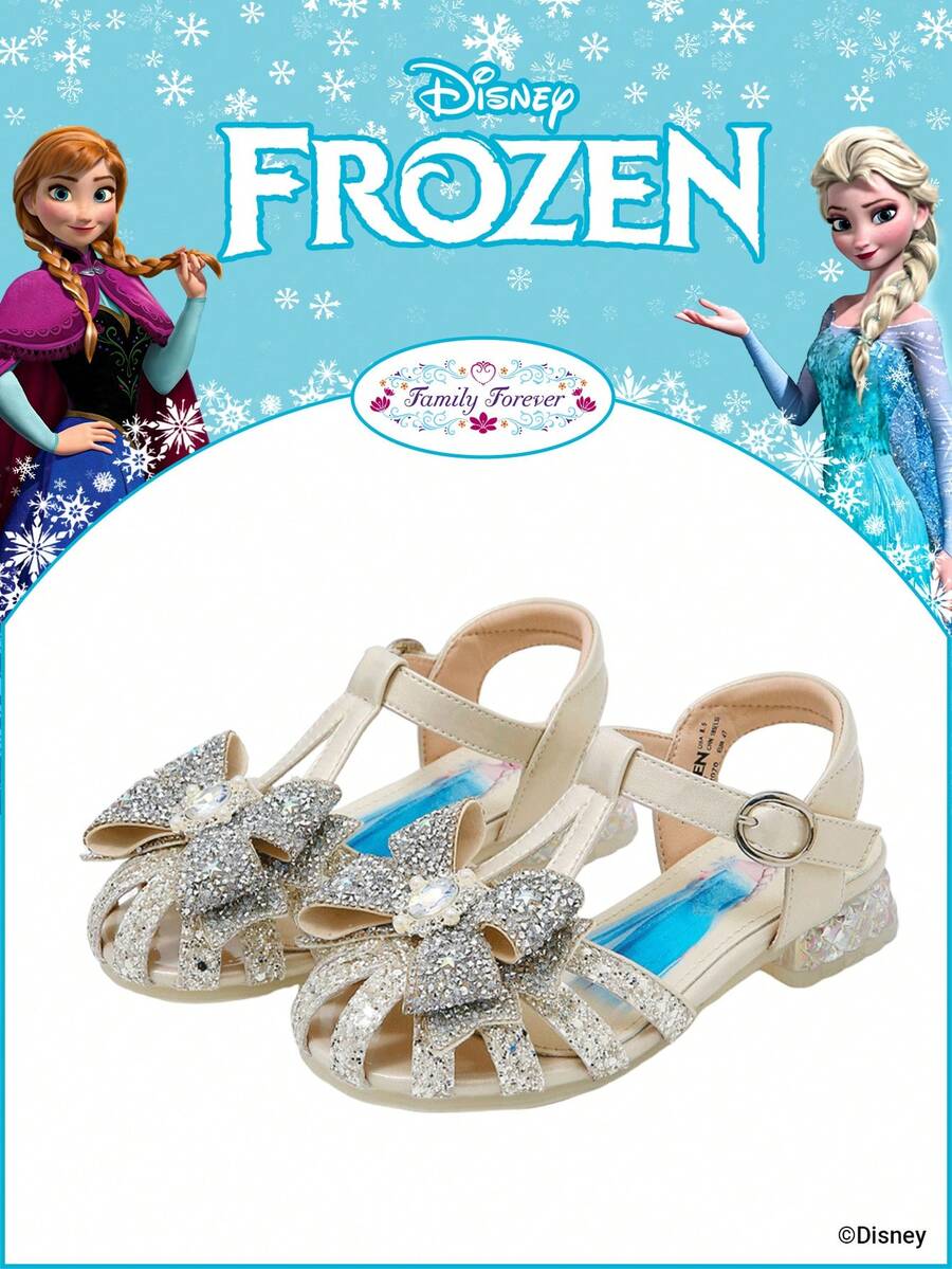 Disney 1 đôi dép xăng đan công chúa Anna và các công chúa khác dành cho trẻ em, có bản quyền, thích hợp cho mặc hàng ngày, lễ hội, thể thao, hoạt động ngoài trời, thoải mái, chống trơn trượt, thoáng khí. - Màu be - Xem 1