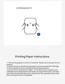 HPRT MT53 Dedicated Original Photo Paper, 3-Inch Photo Paper, Camera-Specific High-Adhesion Adhesive, Portable Pocket Photo Paper, Zink Inkless Printing Technology. - Multiple Items - View 10