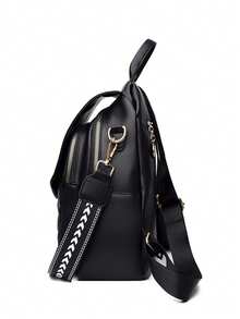 Leather Backpack | Interpret The Aesthetics Of Travel In All Scenarios Quilted Stitching Process, A Set Of Equipment To Unlock The Absolute Visual Sovereignty Daily, Commuting And Travel The Whole Series Is Equipped With Adjustable Double Shoulder Straps/Crossbody Straps Top Handle, Through Double Shoulder Commuting Liberation, Hand-Held Quick Access,-Body Urban Neat And Adapt To Officen - Multicolor - View 10