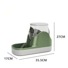 2 Packs Pet Automatic Feeder & Water Dispenser Set, Gravity Dog Cat Food Bowl & Water Bowl Combo, Keep Food Dry & Prevent Moisture & Mildew, No-Spill Pet Feeding Station For Small Medium Pets - 2L - View 5