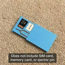 Hộp đựng SIM di động kèm thẻ nhớ Micro SD, hộp nhỏ gọn tiện dụng khi đi du lịch, đựng nhiều loại thẻ và dụng cụ tháo SIM, có khe cắm que chọc SIM, khay đựng nhiều thẻ tiện lợi khi di chuyển, vỏ bảo vệ an toàn cho SIM và thẻ SD, hộp đựng du lịch nhẹ và bền, tiết kiệm không gian cho du lịch, văn phòng và nhà (chỉ bao gồm hộp). - trắng - Xem 11