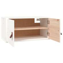 vidaXL Wandschränke 2 Stk. Weiß 60x30x30 cm Massivholz Kiefer - Weiss - Übersicht 7