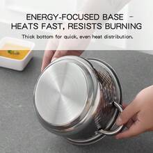 12-Piece Cookware Set, Made Of Stainless Steel, Non-Stick, Kitchen Cookware Set, Non-Stick Cooking Set, All Kinds Of Pots And Pans To Meet All Kitchen Needs, The Best And Most Practical Gift For Mom - 銀色 - 查看 10