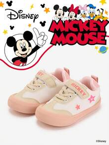 Disney 1 Pair Kids Sports Shoes, Suitable For Daily Wear, Festivals, Sports, Outdoor, Comfortable, Snug Fit, Anti-Slip, Durable, Breathable (Boys' Sports Shoes, Boys' Casual Shoes, Girls' Sports Shoes, Girls' Casual Shoes) - Pink - View 1